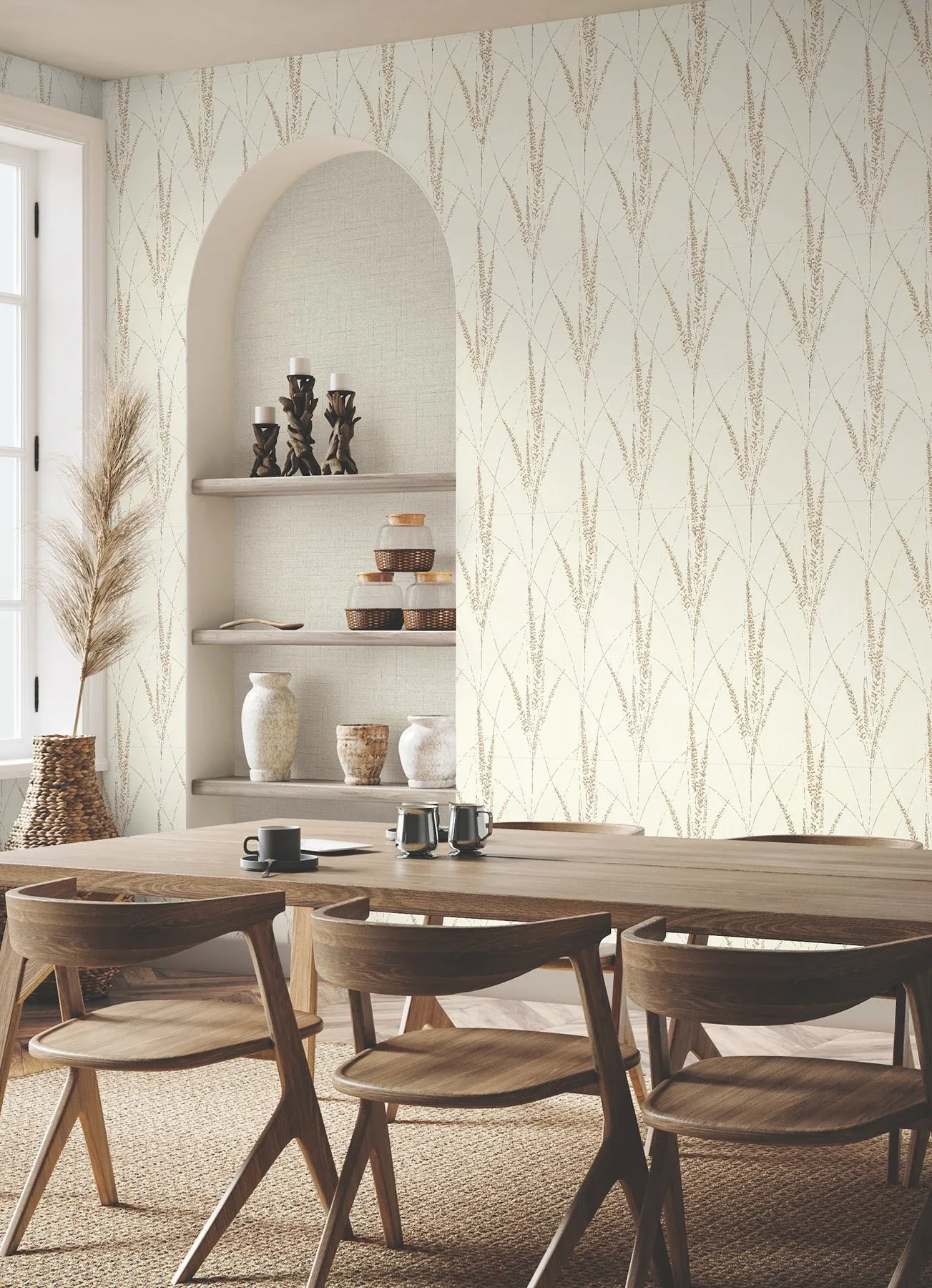 York Wallcoverings Graceful Willow Cotton Wallpaper - SKU GN2645