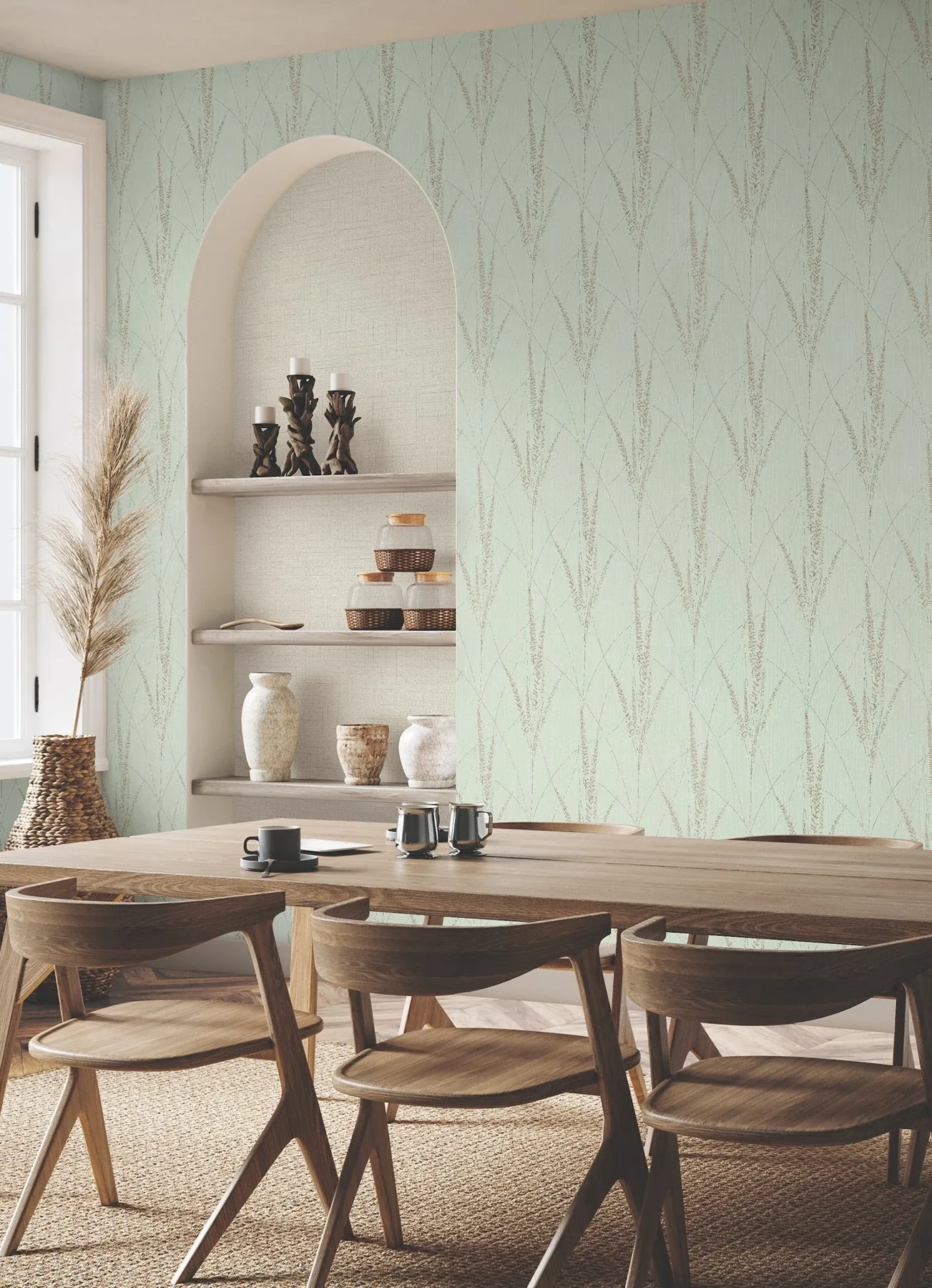 York Wallcoverings Graceful Willow Lagoon Wallpaper | Wallpaper Twins York Wallcoverings Graceful Willow Lagoon Wallpaper - SKU GN2643