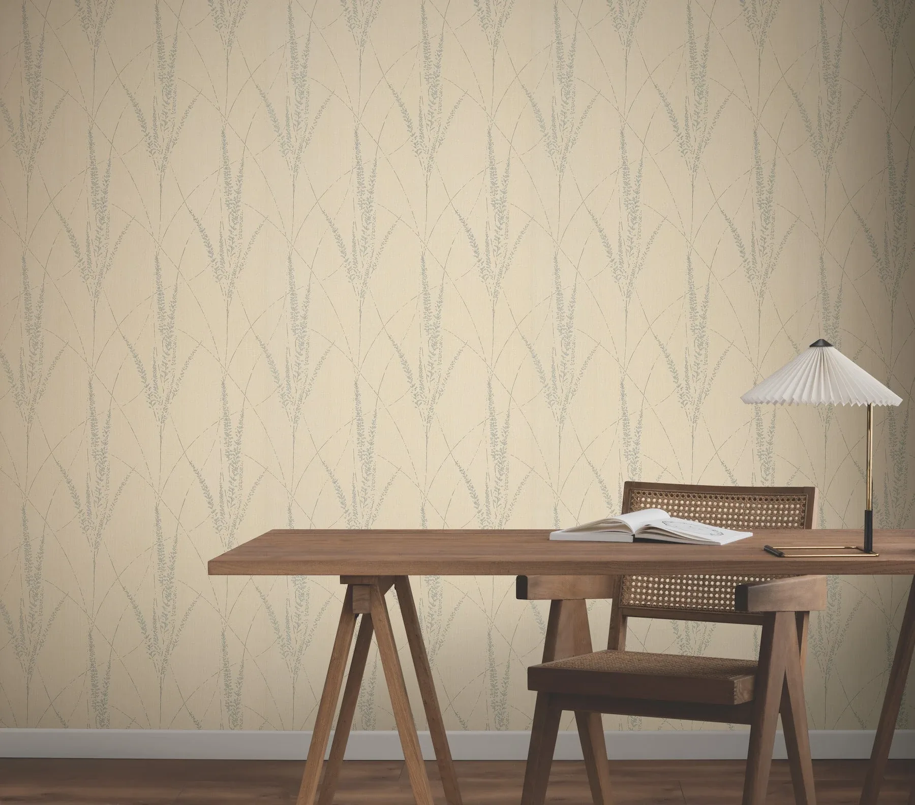 York Wallcoverings Graceful Willow Putty Wallpaper - SKU GN2641