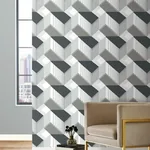 York Wallcoverings Graphic Geo Black & White Wallpaper - SKU BW3882
