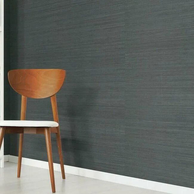 York Wallcoverings Grass Grey & Black Wallpaper - SKU VG4409MH