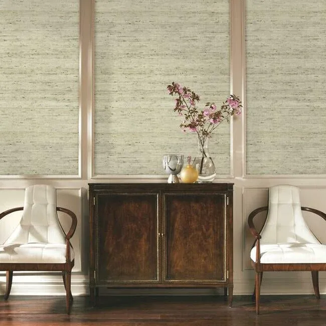 York Wallcoverings Grasscloth Blue Wallpaper - SKU CP9348