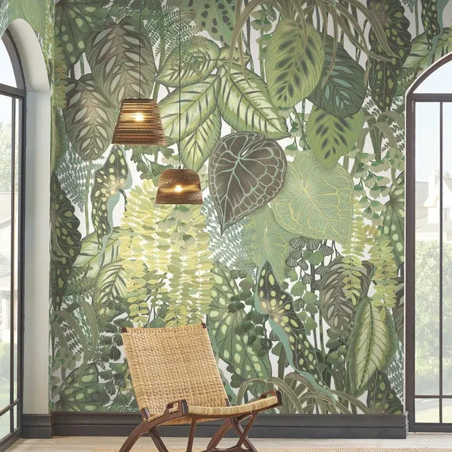 York Wallcoverings Greenery Cotton Wall Mural - SKU GO8332M