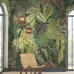 York Wallcoverings Greenery Jade Wall Mural - SKU GO8331M