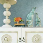 York Wallcoverings Gunny Sack Texture Blue Wallpaper - SKU 5554