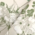 York Wallcoverings Gwendolyn Ecru & Green Wallpaper - SKU MF4751