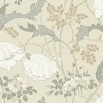 York Wallcoverings Gwendolyn Ivory & Grey Wallpaper - SKU MF4753