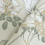 York Wallcoverings Gwendolyn Linen & Sage Wallpaper - SKU MF4754