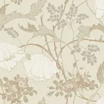 York Wallcoverings Gwendolyn Neutral & Coral Wallpaper - SKU MF4752