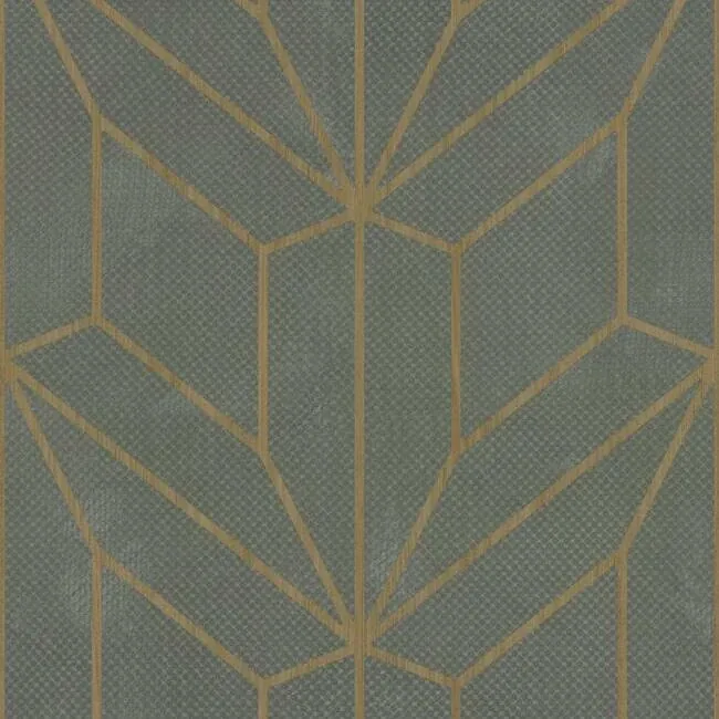 York Wallcoverings Hammered Diamond Inlay Grey & Wood Wallpaper - SKU MM1710
