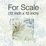 York Wallcoverings Handpainted Songbird Green & Blue Wallpaper - SKU TL1928