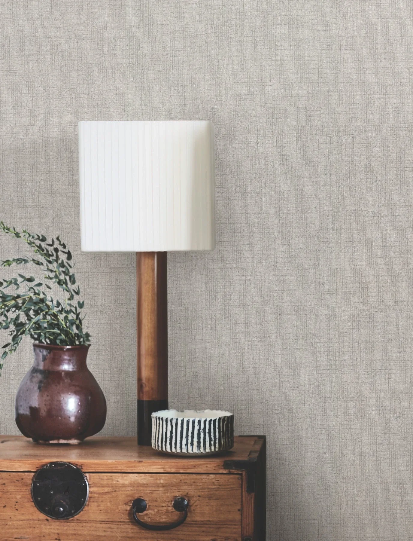 York Wallcoverings Hardy Linen Shale Wallpaper - SKU UD2558N
