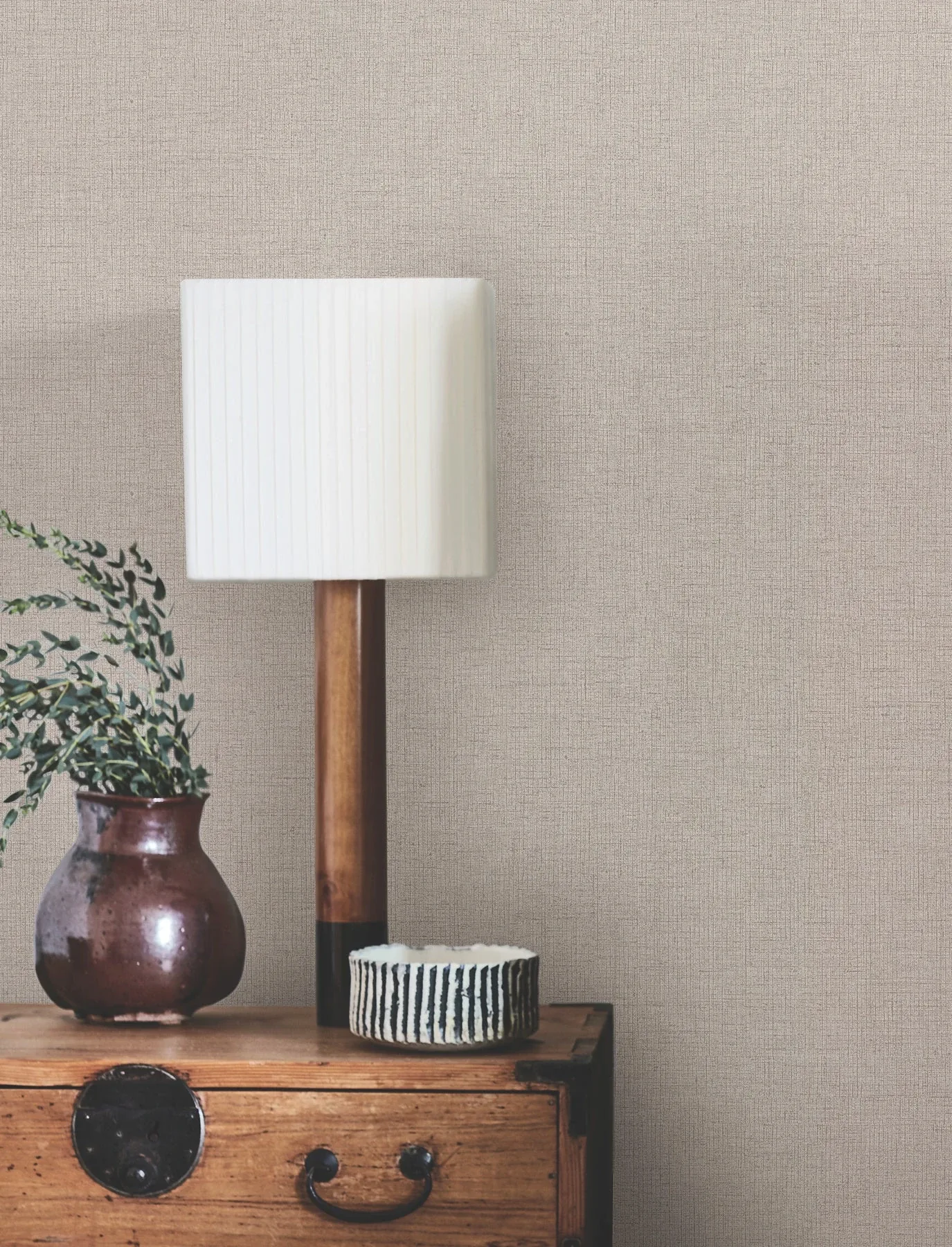 York Wallcoverings Hardy Linen Studio Clay Wallpaper - SKU UD2555N