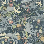 York Wallcoverings Havet Dark Blue Wallpaper - SKU MB29018