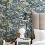 York Wallcoverings Havet Dark Blue Wallpaper - SKU MB29018