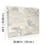York Wallcoverings Havet Grey Wallpaper - SKU MB29016