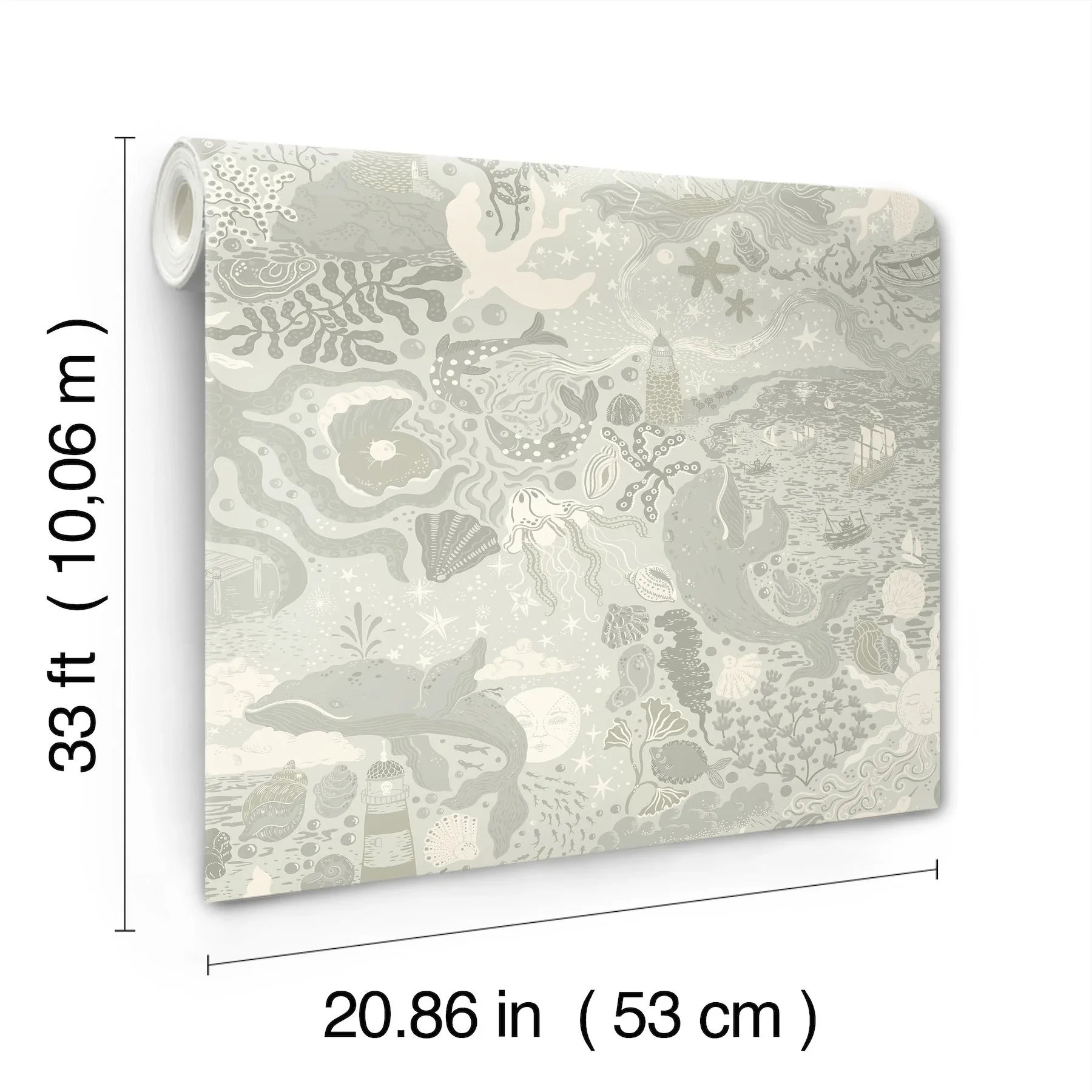 York Wallcoverings Havet Light Blue Wallpaper - SKU MB29017