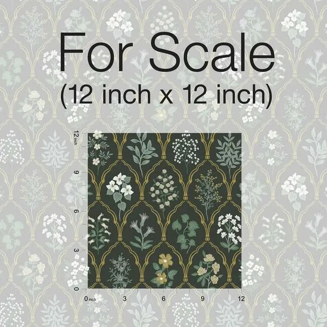 York Wallcoverings Hawthorne Black & Cream Wallpaper - SKU RI5133