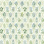 York Wallcoverings Hawthorne Blue & Green Wallpaper - SKU RI5132