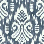 York Wallcoverings Hawthorne Ikat Blue Peel & Stick Wallpaper - SKU PSW1143RL