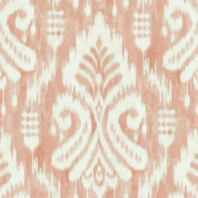 York Wallcoverings Hawthorne Ikat Coral Wallpaper - SKU TC2646