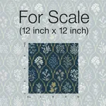 York Wallcoverings Hawthorne Navy & Gold Wallpaper - SKU RI5131