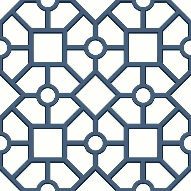 PSW1027RL | Hedgerow Trellis Navy Peel & Stick Wallpaper