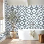 York Wallcoverings Hedgerow Trellis Navy Peel & Stick Wallpaper - SKU PSW1027RL