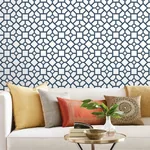 York Wallcoverings Hedgerow Trellis Navy Peel & Stick Wallpaper - SKU PSW1027RL