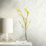 York Wallcoverings Hermosa Herringbone Beige Peel & Stick Wallpaper - SKU PSW1287RL