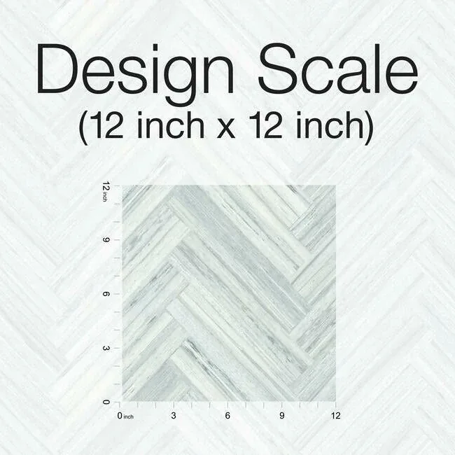 York Wallcoverings Hermosa Herringbone Blue Peel & Stick Wallpaper - SKU PSW1289RL