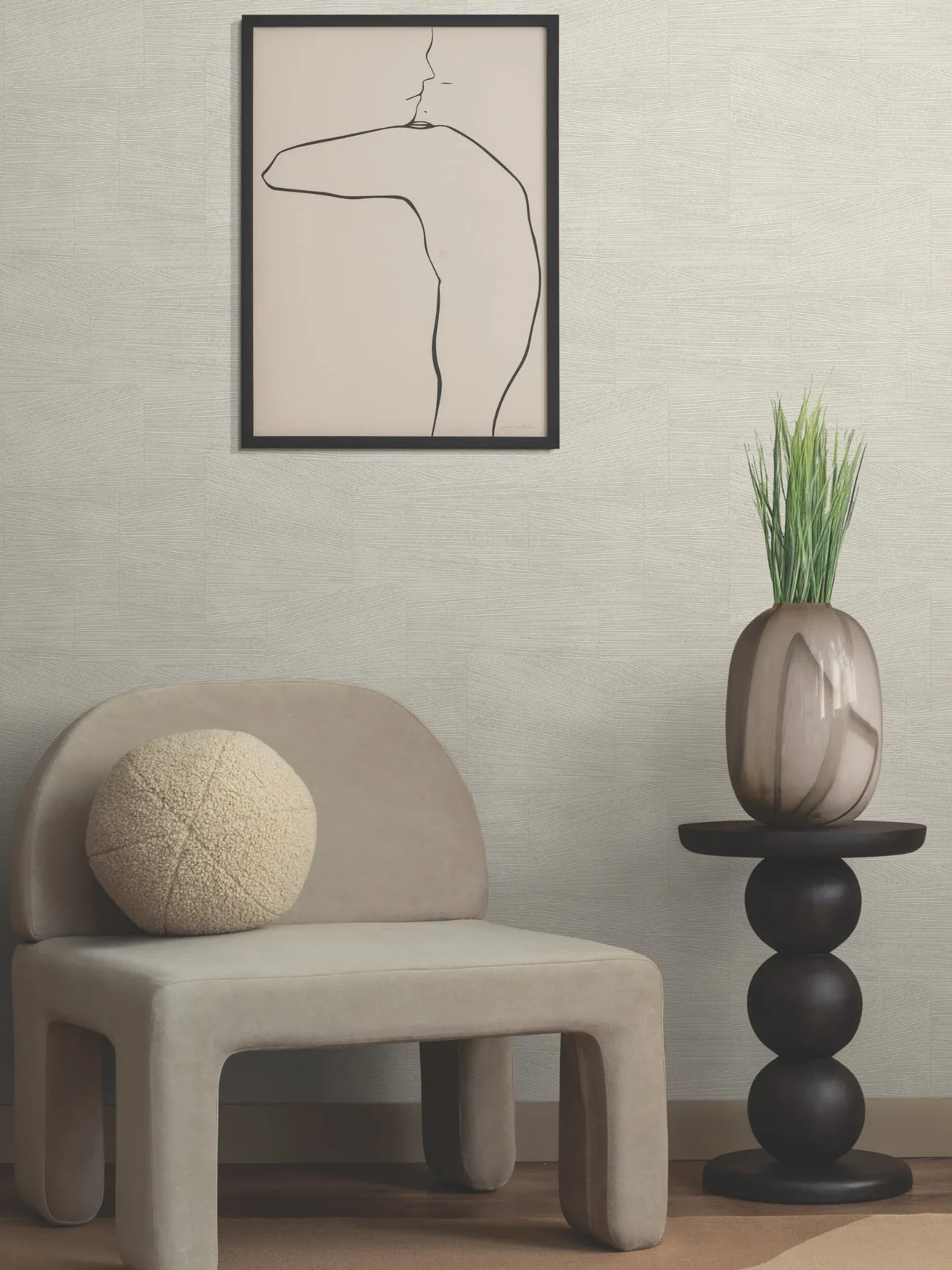 York Wallcoverings Higher Ground Geo Linen Wallpaper - SKU FM1035