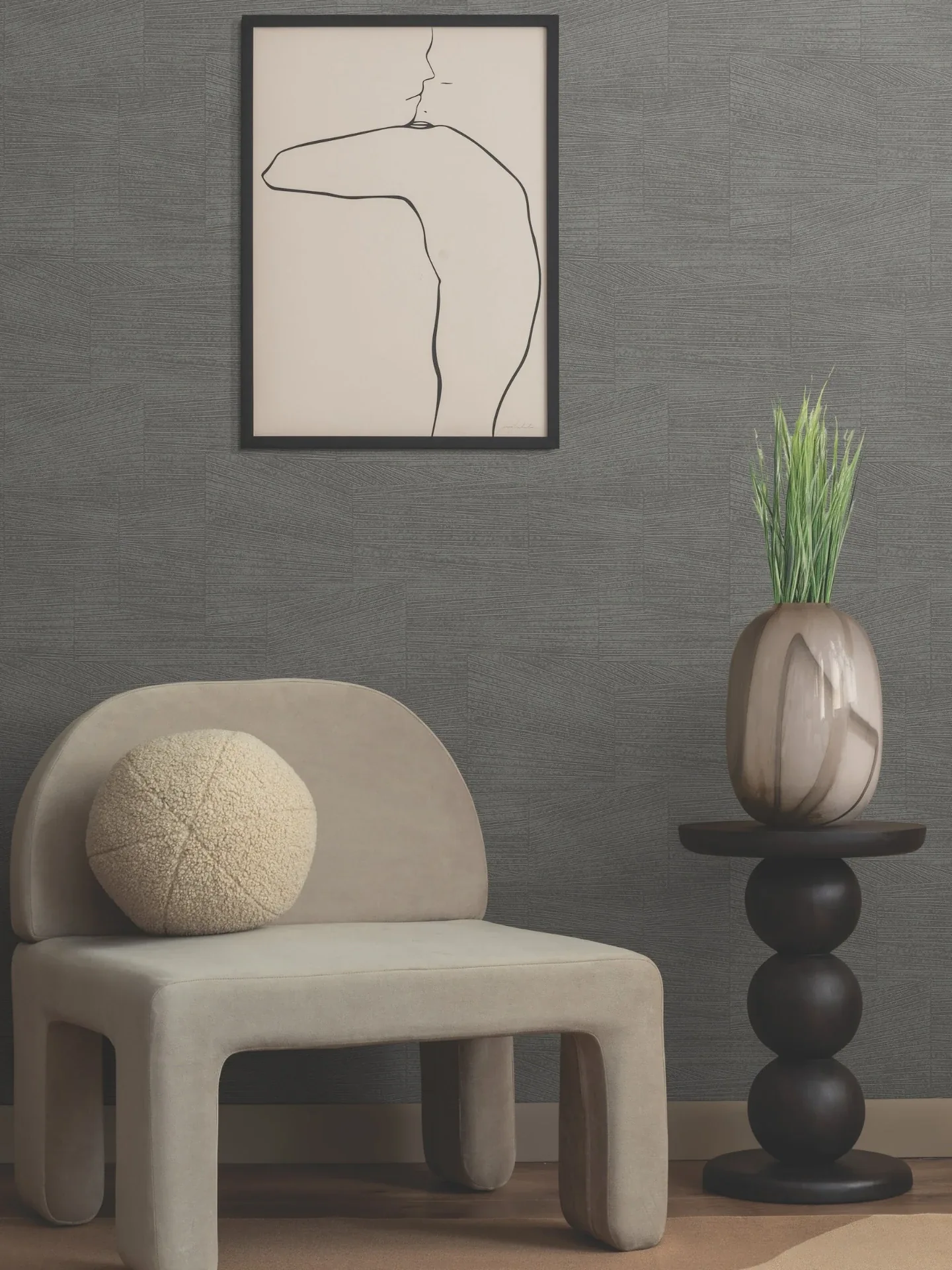 York Wallcoverings Higher Ground Geo Onyx Wallpaper - SKU FM1032