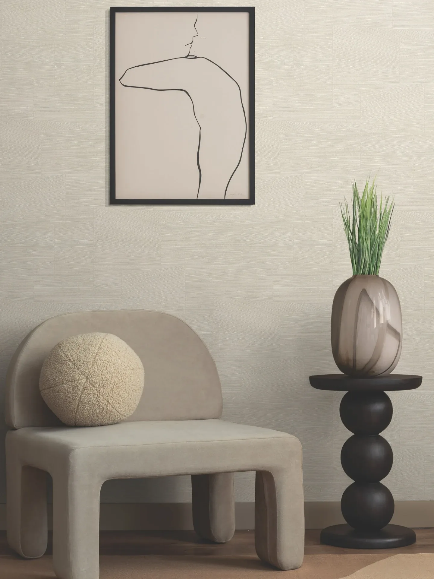 York Wallcoverings Higher Ground Geo Straw Wallpaper - SKU FM1034