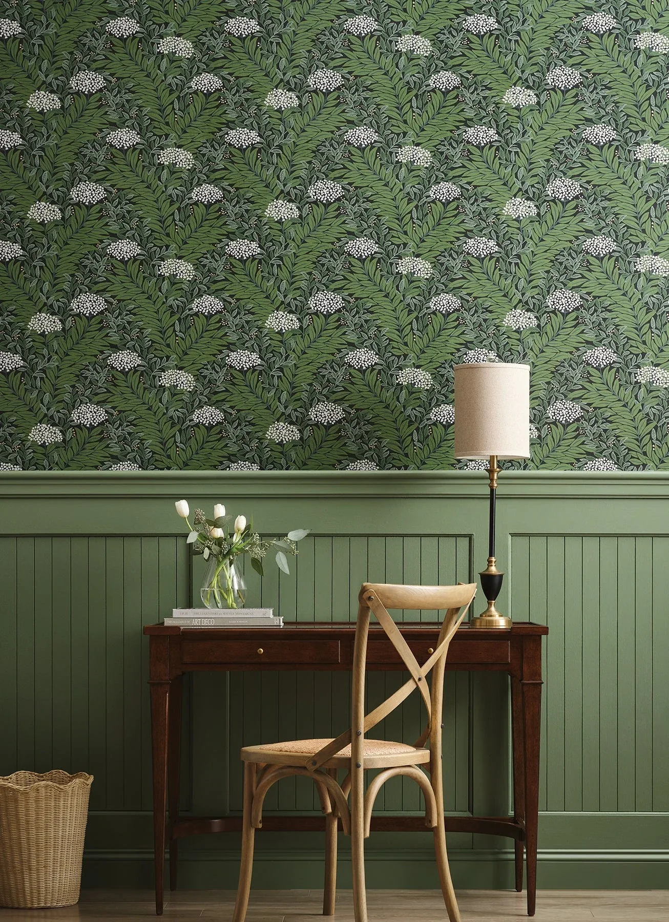York Wallcoverings Highgrove Black Wallpaper - SKU RF7504