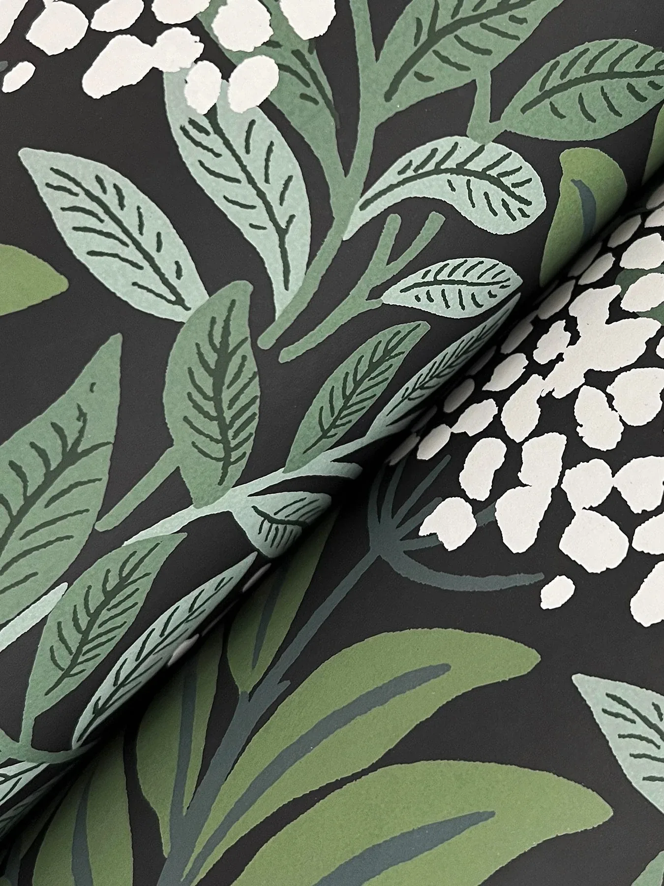 York Wallcoverings Highgrove Black Wallpaper - SKU RF7504