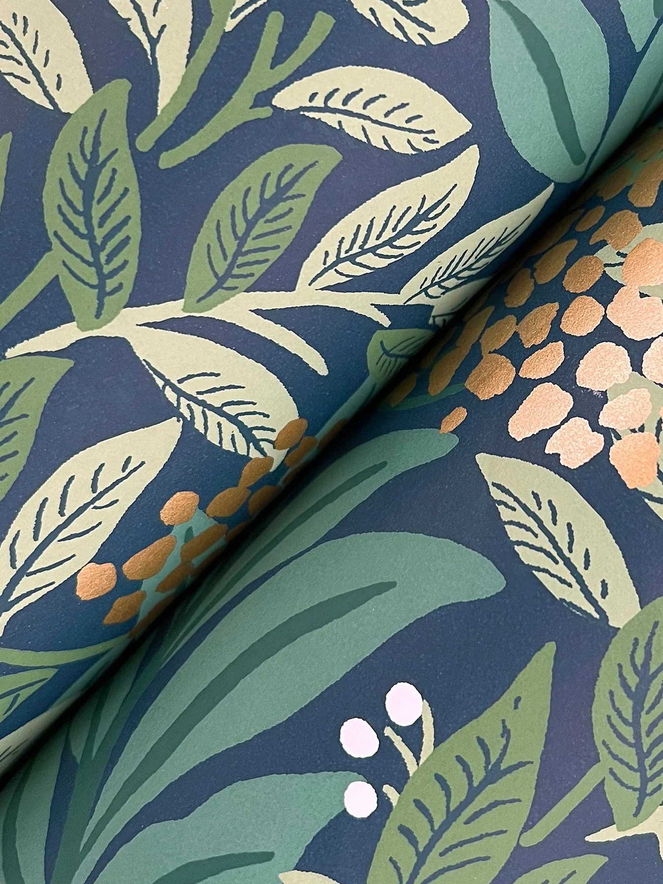 York Wallcoverings Highgrove Navy Wallpaper - SKU RF7505