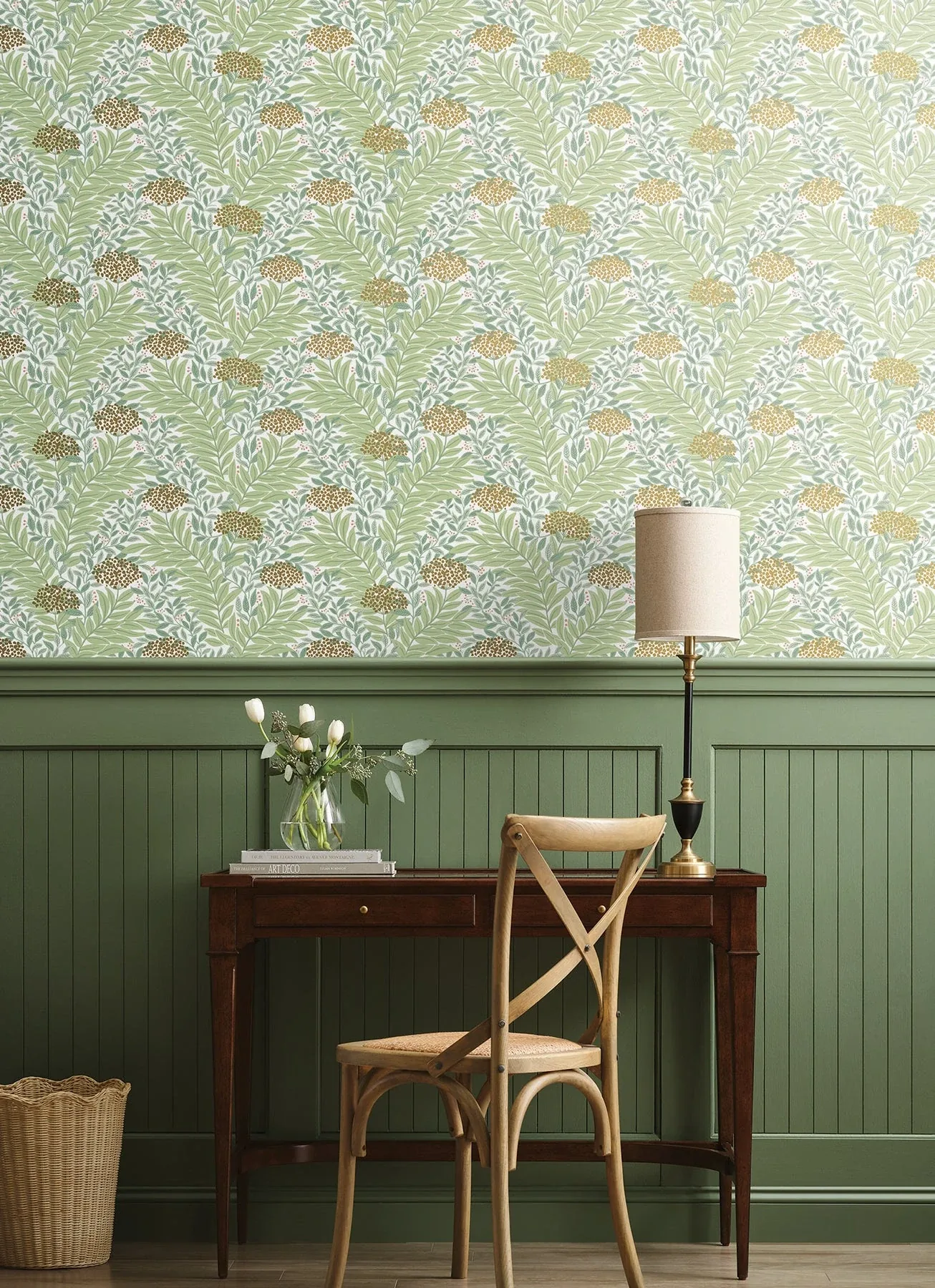 York Wallcoverings Highgrove White Wallpaper - SKU RF7501