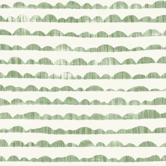 York Wallcoverings Hill & Horizon Green Wallpaper - SKU MK1144