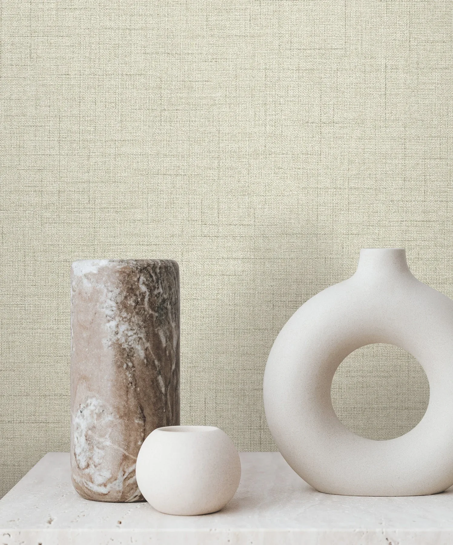 York Wallcoverings Hillswick Tweed Beige Wallpaper - SKU GN2675