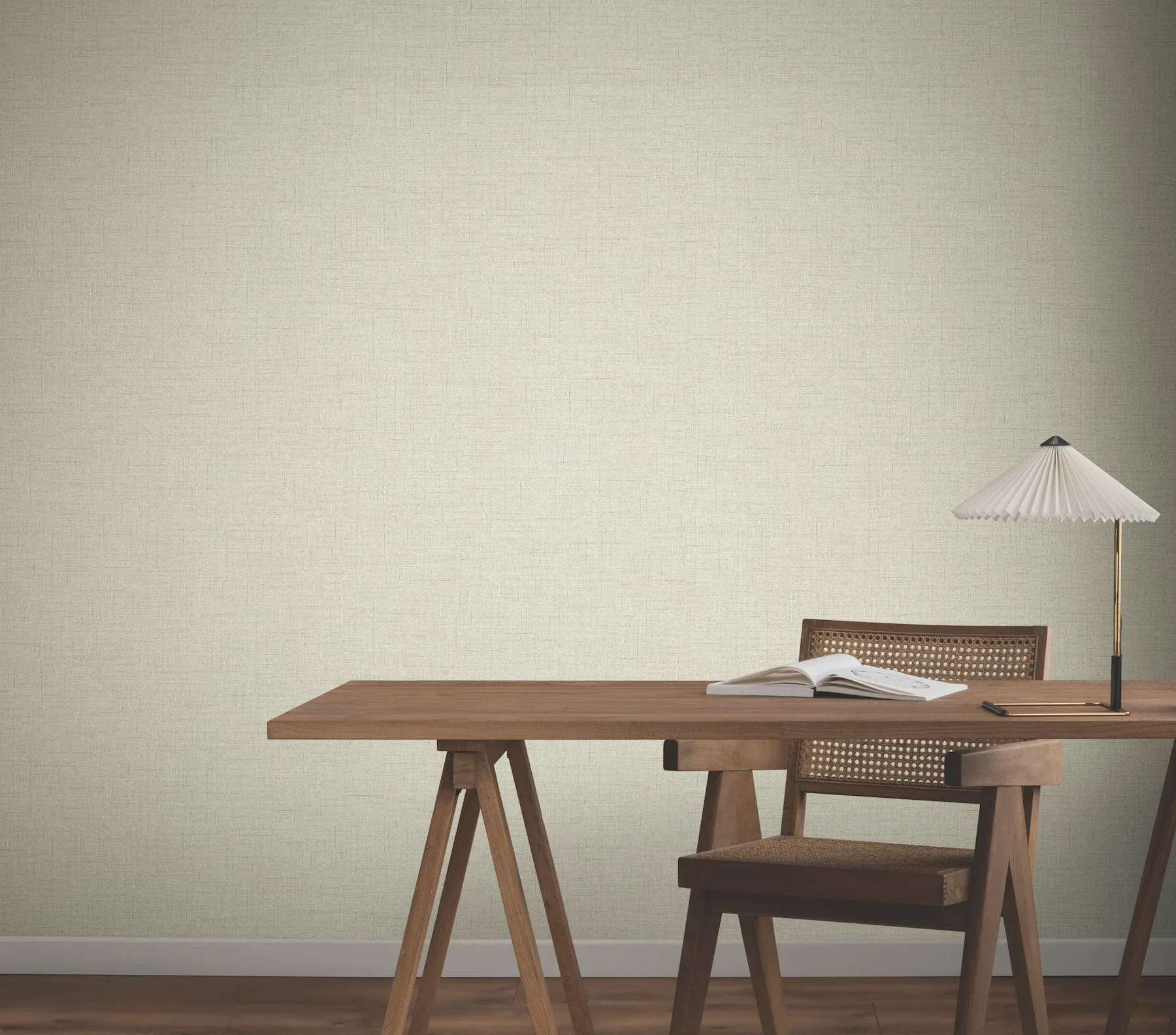 York Wallcoverings Hillswick Tweed Beige Wallpaper - SKU GN2675