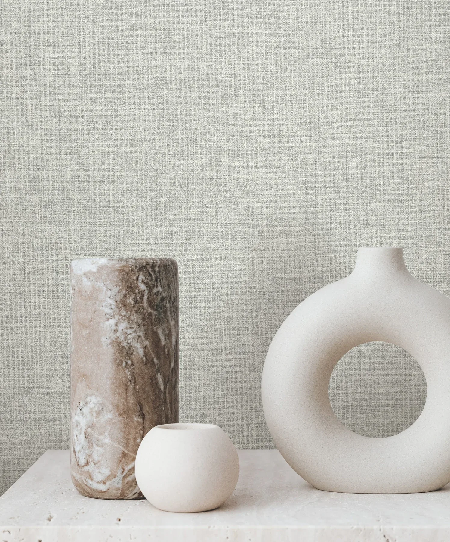 York Wallcoverings Hillswick Tweed Pewter Wallpaper - SKU GN2672