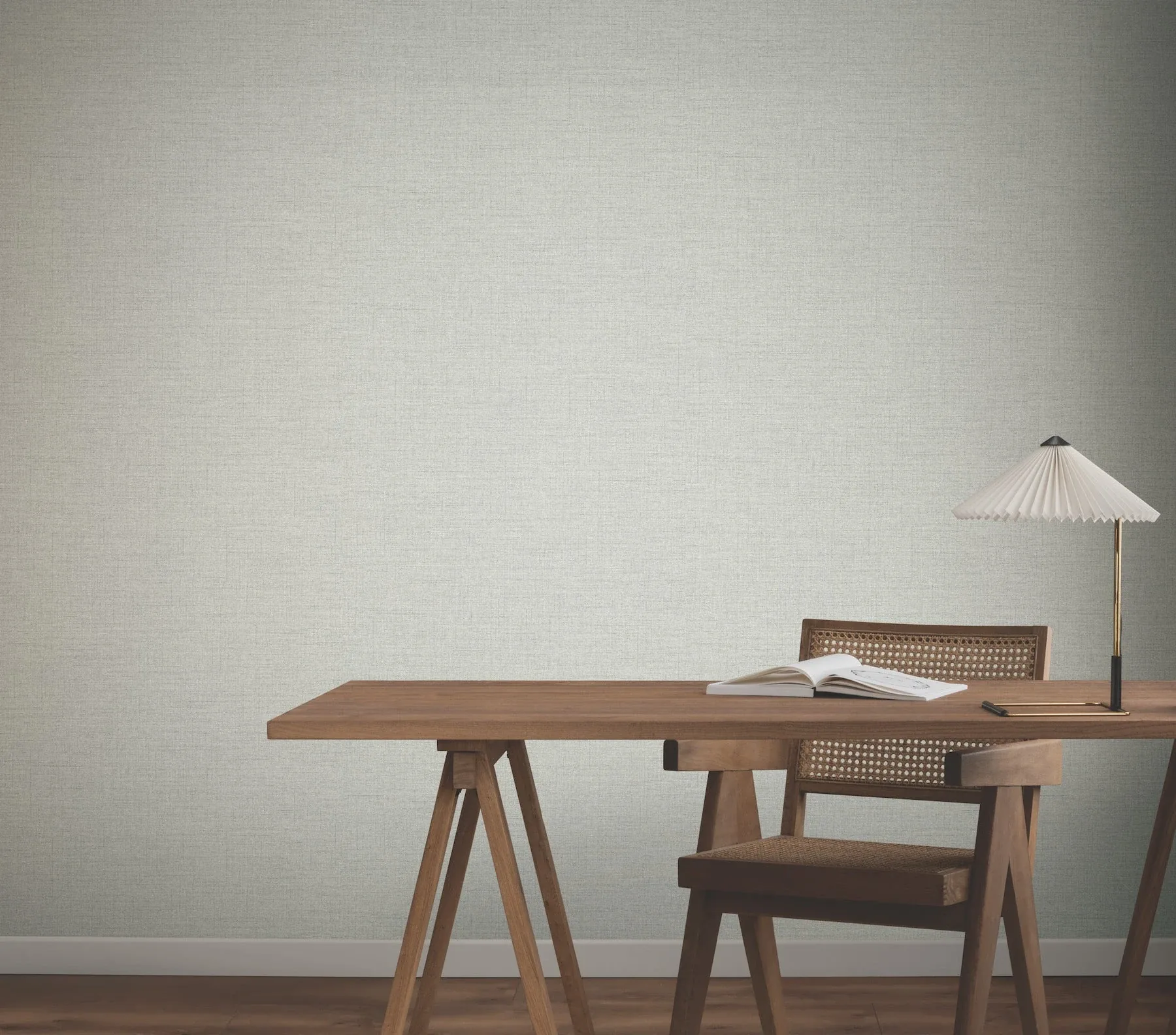 York Wallcoverings Hillswick Tweed Pewter Wallpaper - SKU GN2672