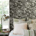 York Wallcoverings Homestead Black & Grey Wallpaper - SKU MH1500