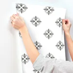 York Wallcoverings Honey Bee Black & White Wallpaper - SKU ON1643