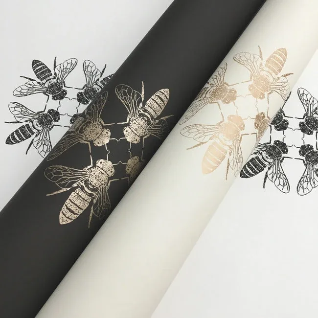 York Wallcoverings Honey Bee Gold & Cream Wallpaper - SKU ON1641