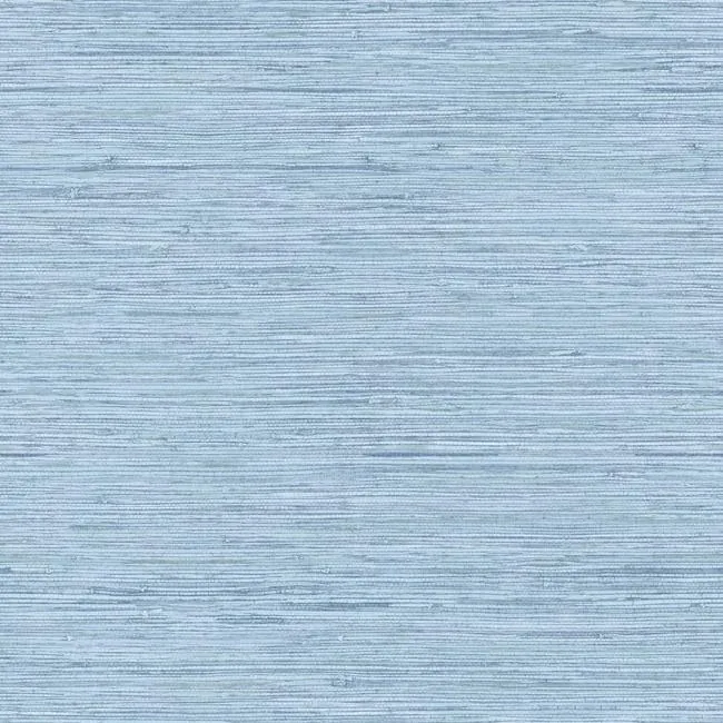 York Wallcoverings Horizontal Grasscloth Light Blue Wallpaper - SKU WB5504