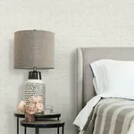 York Wallcoverings Horizontal Hash Marks Grey Wallpaper - SKU BW3811