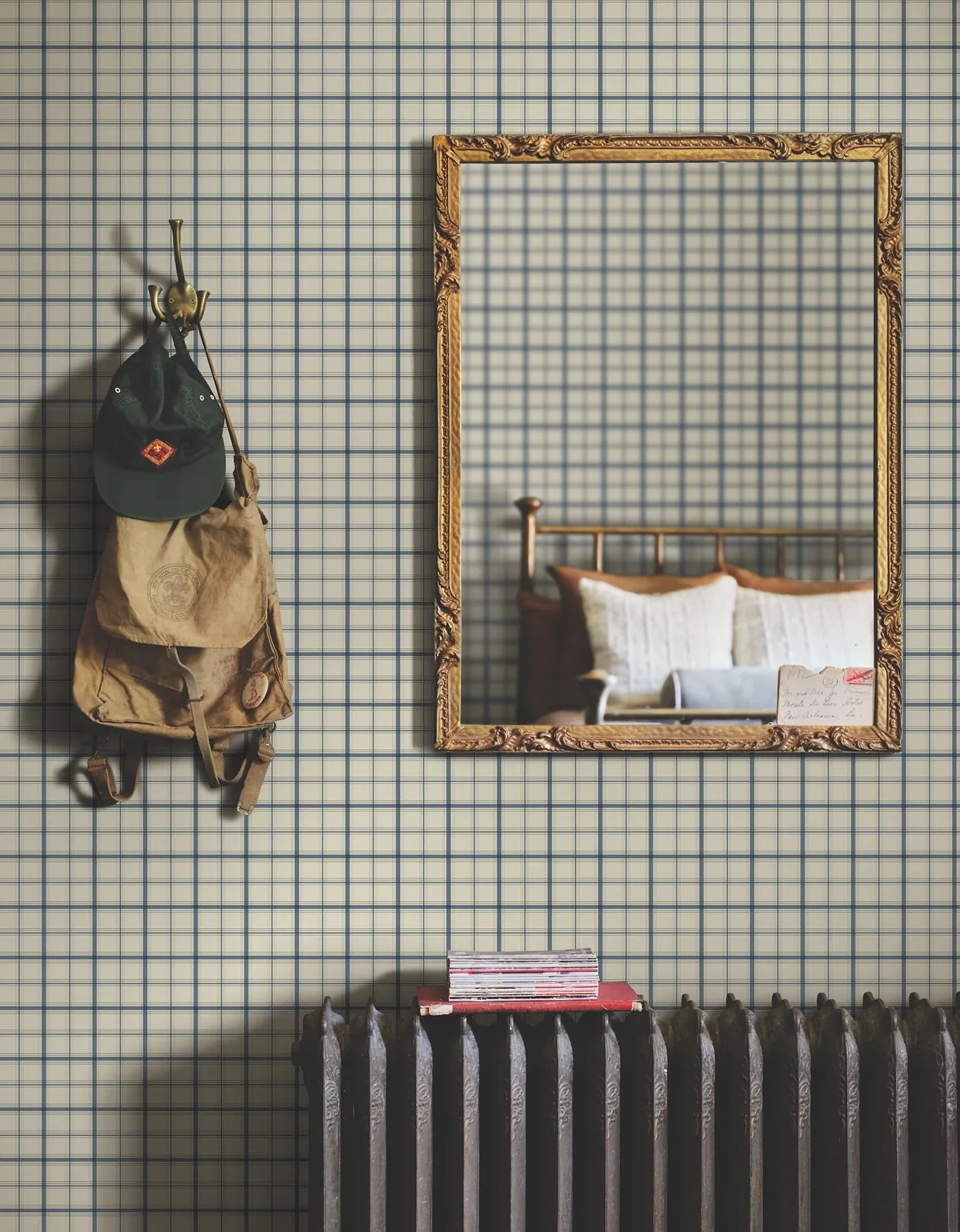 York Wallcoverings Hunter Blue Wallpaper - SKU MF4791