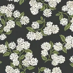 York Wallcoverings Hydrangea Black & White Peel & Stick Wallpaper - SKU PSW1618RL